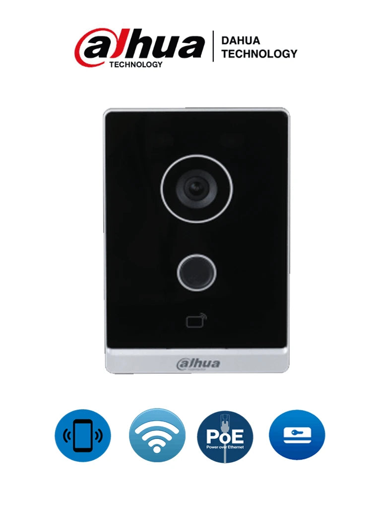 DAHUA VTO2211G-WP - FRENTE DE CALLE WIFI INDEPENDIENTE/ CÁMARA DE 2 MEGAPIXELES/ 125 GRADOS DE APERTURA/ IP65/ POE ESTÁNDAR/ E&S DE ALARMA/ SOPORTA 10,000 TARJETAS #VDPDAHUA-Frentes de Calle-DAHUA-Bsai Seguridad & Controles