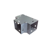 DERIVACIÓN "T" HORIZONTAL 100 X 100 MM, FABRICADO EN LÁMINA DE ACERO AL CARBÓN-Charolas Tipo Malla-CHAROFIL-Bsai Seguridad & Controles