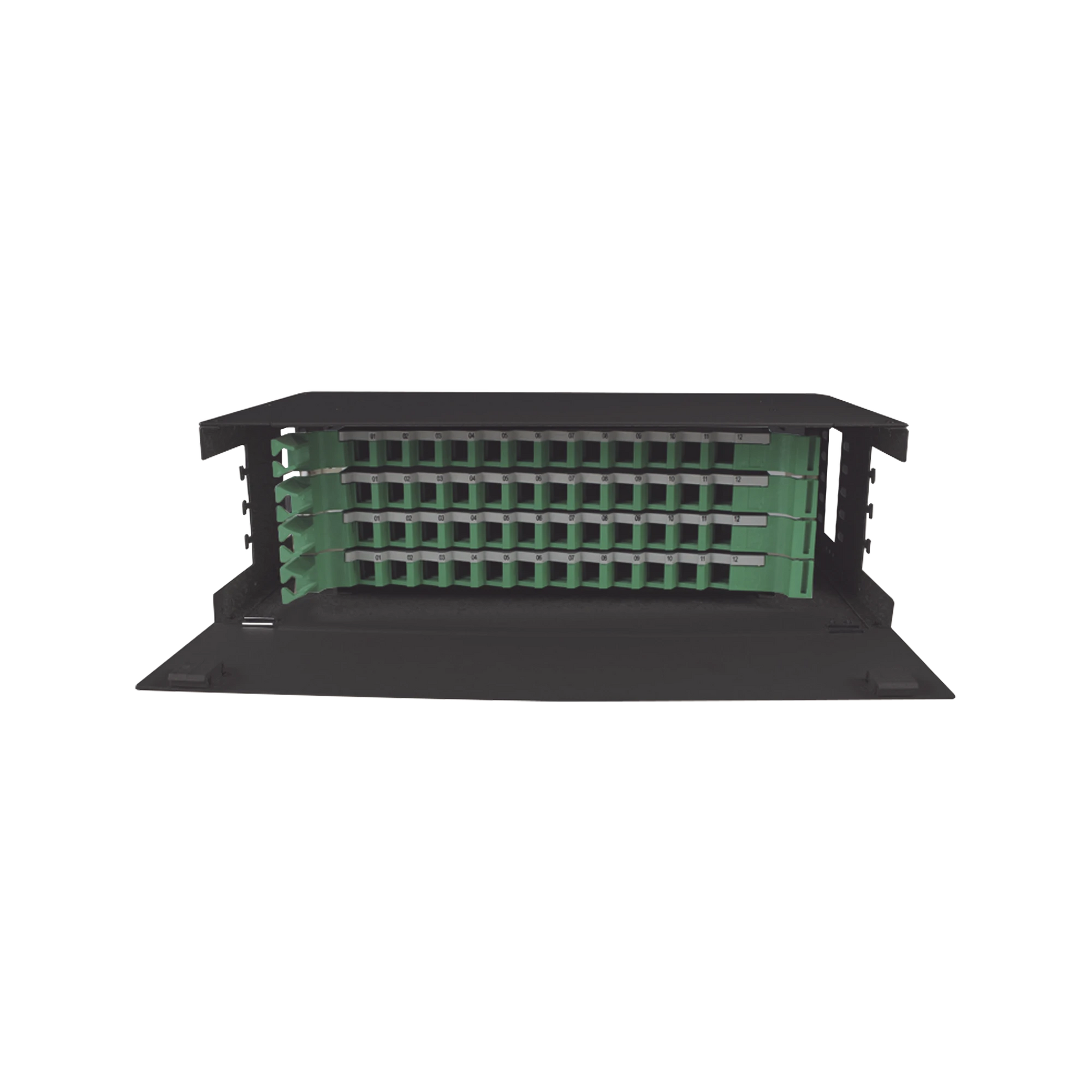 DISTRIBUIDOR DE FIBRA OPTICA CON BANDEJAS DESLIZABLES, VACÍO, 19IN, ACEPTA 48 ADAPTADORES "LC DUPLEX" O "LC SIMPLEX" O 48 "SC" SIMPLEX, 3U-Distribuidores de Fibra Optica-LINKEDPRO BY EPCOM-Bsai Seguridad & Controles