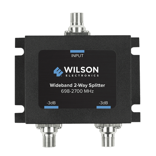 DIVISOR DE POTENCIA DE 2 VÍAS PARA LA DISTRIBUCIÓN DE SEÑAL A DOS ANTENAS DE SERVICIO | 3 DB DE PÉRDIDA POR PUERTO | CONECTORES F HEMBRA-Cobertura para Celular-WILSONPRO-Bsai Seguridad & Controles