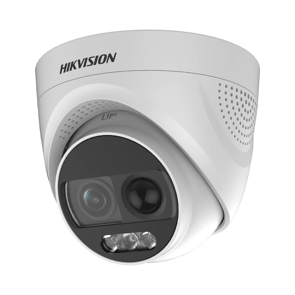 DOMO TURBO 1080P / IMAGEN A COLOR 24/7 / LENTE 3.6 MM / LUZ BLANCA 20 MTS / EXTERIOR IP67 / WDR 130DB / SENSOR PIR / SALIDA DE ALARMA-Cámaras-HIKVISION-Bsai Seguridad & Controles