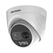 DOMO TURBO 1080P / IMAGEN A COLOR 24/7 / LENTE 3.6 MM / LUZ BLANCA 20 MTS / EXTERIOR IP67 / WDR 130DB / SENSOR PIR / SALIDA DE ALARMA-Cámaras-HIKVISION-Bsai Seguridad & Controles