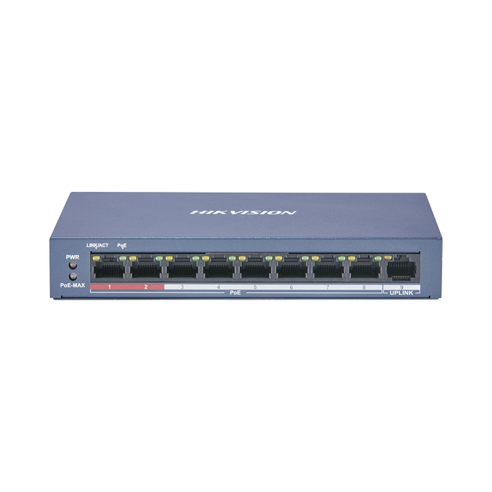 DS-3E0109P-E/M(B) -- HIKVISION -- al mejor precio $ 1565.90 -- Networking,Redes y Audio-Video,Switches PoE