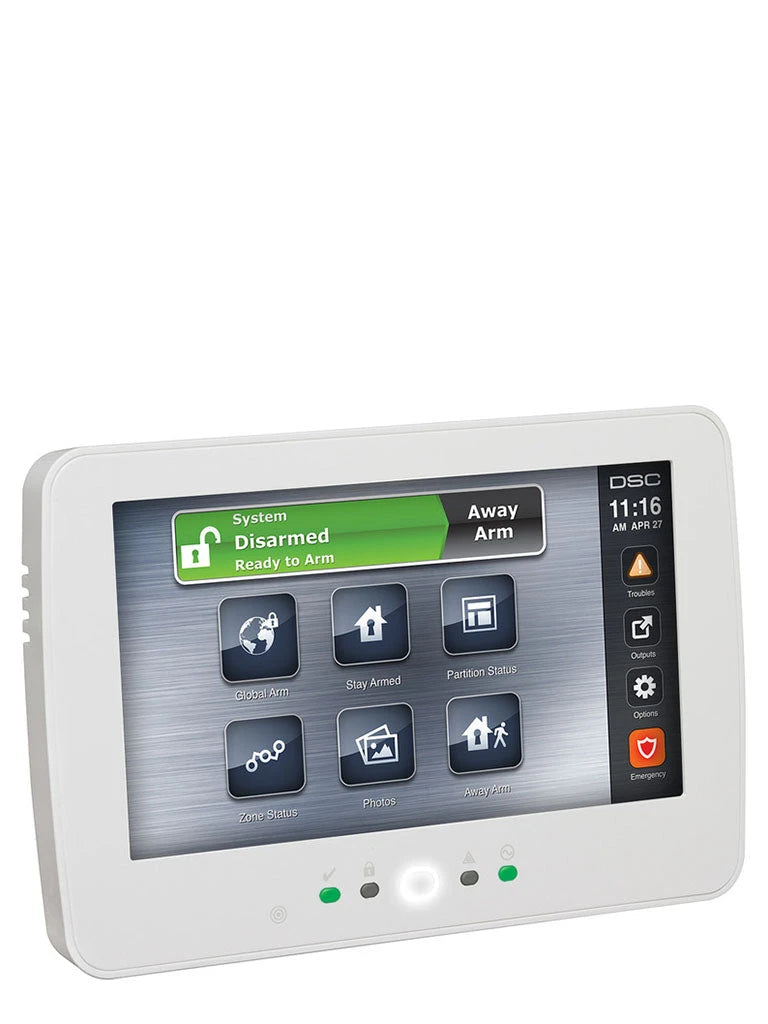 DSC HS2TCHPN - TECLADO CABLEADO DE PANTALLA TÁCTIL DE 7’’ CON LECTOR DE PROXIMIDAD ADMITE 128 ZONAS COMPATIBLE CON NEO-Teclados-DSC-Bsai Seguridad & Controles
