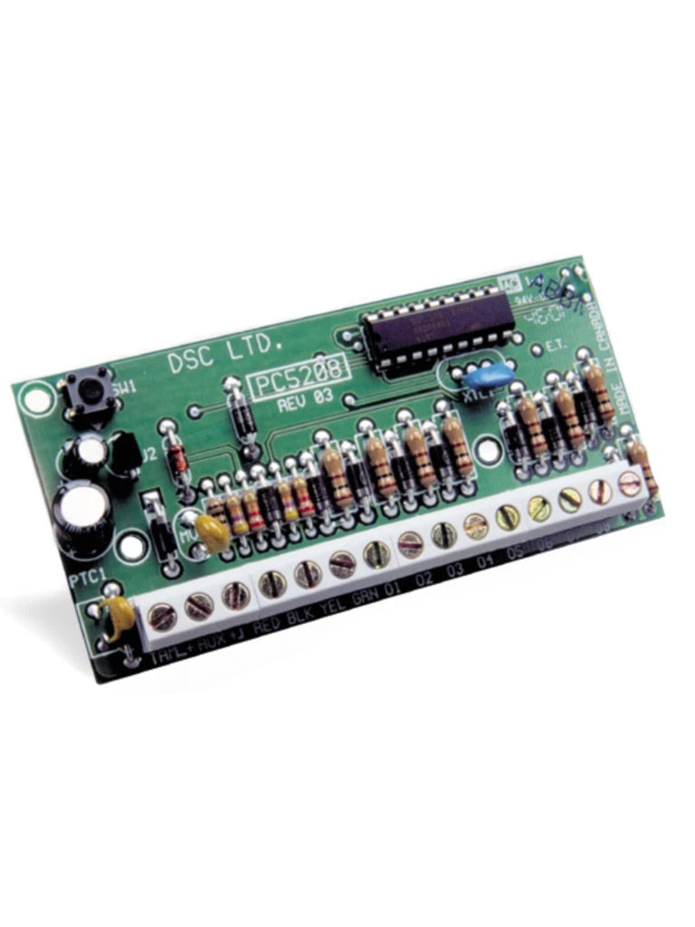 DSC PC5208 - MÓDULO EXPANSOR DE 8 SALIDAS PROGRAMABLES DE BAJA CORRIENTE COMPATIBLE CON PANEL POWER SERIES-Módulos-DSC-Bsai Seguridad & Controles
