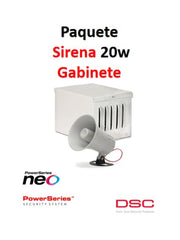 DSC S20WGPAQ - PAQUETE SIRENA EXTERIOR 20W CON GABINETE-Sirenas-DSC-Bsai Seguridad & Controles