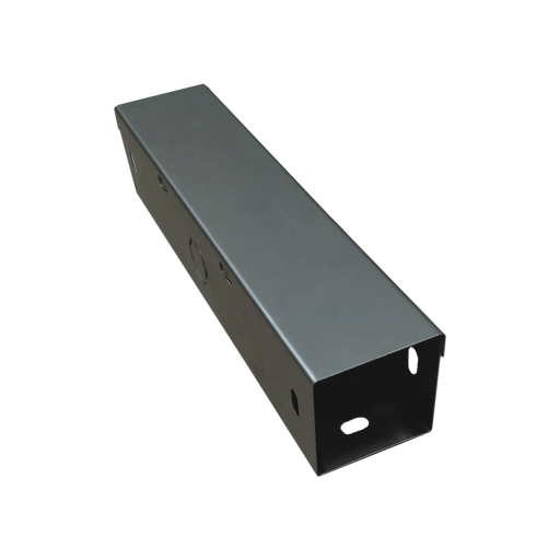 DUCTO CUADRADO EMBISAGRADO 10 X 10 CM, FABRICADO EN LÁMINA DE ACERO AL CARBÓN, HASTA 159 CABLES CAT6, INCLUYE COPLE CON TORNILLERÍA Y 1 KNOCK OUT POR LADO-Uniones-CHAROFIL-Bsai Seguridad & Controles
