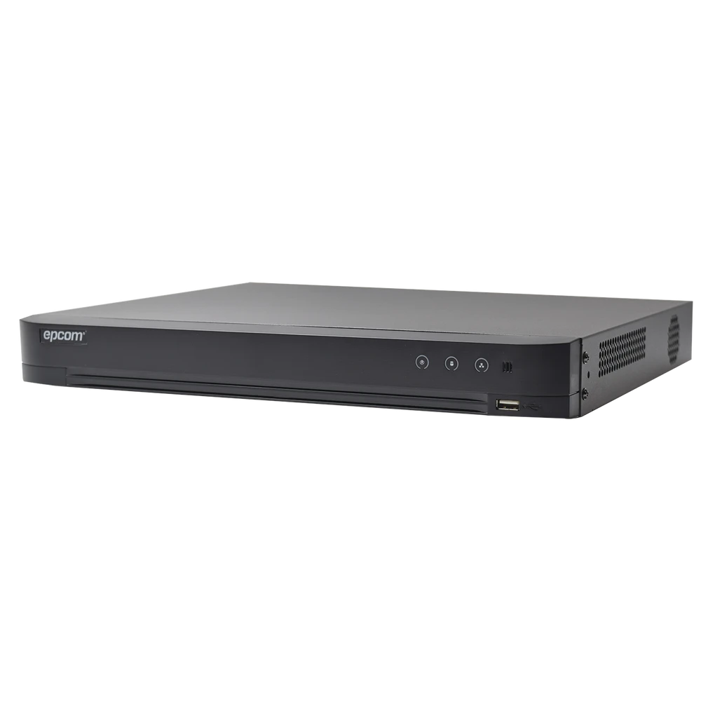 DVR 4 MEGAPIXEL / 16 CANALES TURBOHD + 8 CANALES IP / 1 BAHÍAS DE DISCO DURO / 1 CANAL DE AUDIO / AUDIO POR COAXITRON / SALIDA DE VÍDEO EN 4K-Dvrs-EPCOM-Bsai Seguridad & Controles