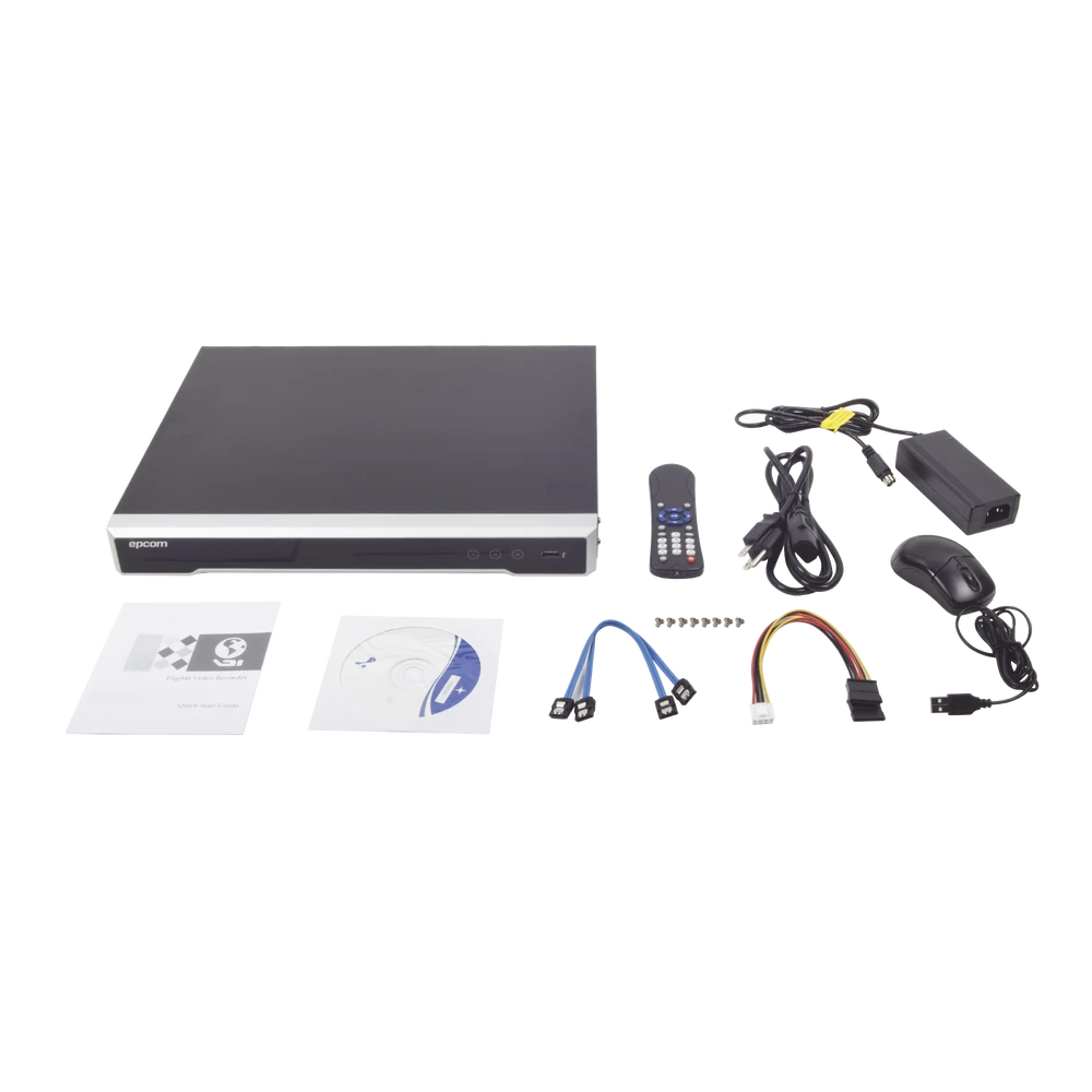 DVR 8 MEGAPIXEL / SOPORTA 16 CANALES 4K TURBOHD (CON FIRMWARE) + 16 CANALES IP / 2 BAHÍA DE DISCO DURO / 4 CANALES DE AUDIO / 16 ENTRADAS DE ALARMA / VÍDEOANÁLISIS-Dvrs-EPCOM-Bsai Seguridad & Controles