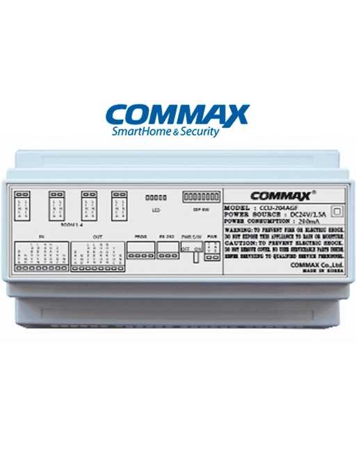 COMMAX CCU204AGF - DISTRIBUIDOR PARA PANEL DE AUDIO MODELO DR2AG, CONECTA HASTA 4 INTERCOMUNICADORES, CONEXION POR 2 HILOS Y ALIMENTACION CON FUENTE RF2A, SOLUCION AUDIOGATE-Distribuidores-COMMAX-CMX107008-Bsai Seguridad & Controles