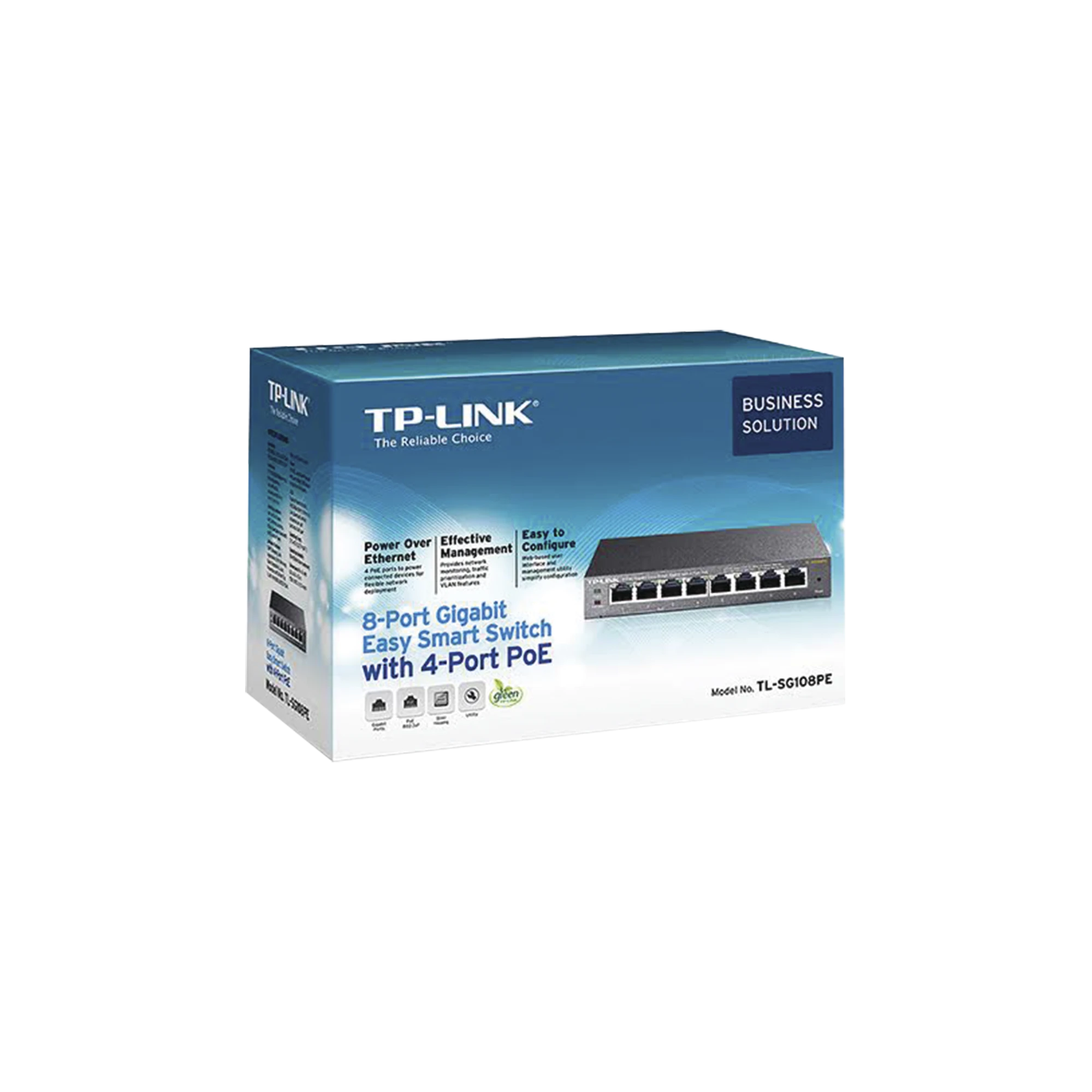 EASY SMART SWITCH POE JETSTREAM , 8 PUERTOS 10/100/1000 MBPS 55 W-Switches PoE-TP-LINK-Bsai Seguridad & Controles