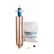 ELECTRODO PARA CORRIENTE MÁXIMA DE 200 AMP. CON COMPUESTO MEJORADOR DE TERRENO-Tierra Física y Pararrayos-LINKEDPRO BY EPCOM-Bsai Seguridad & Controles