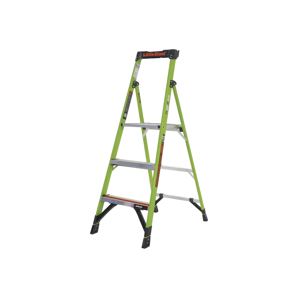 ESCALERA DE ALUMINIO + FIBRA DE VIDRIO DE 1.5M CON SOPORTE PARA HERRAMIENTA. !LA MÁS LIVIANA DEL MUNDO!-Herramientas-LITTLE GIANT LADDER SYSTEMS-Bsai Seguridad & Controles