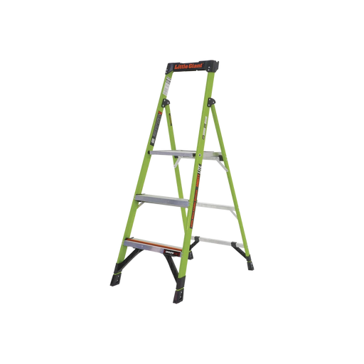 ESCALERA DE ALUMINIO + FIBRA DE VIDRIO DE 1.5M CON SOPORTE PARA HERRAMIENTA. !LA MÁS LIVIANA DEL MUNDO!-Herramientas-LITTLE GIANT LADDER SYSTEMS-Bsai Seguridad & Controles