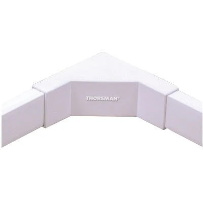 ESQUINERO INTERIOR BLANCO DE PVC AUTO EXTINGUIBLE, PARA CANALETAS TMK1020, TMK1020SD, TMK1020CD (5120-02001)-Canaletas-THORSMAN-Bsai Seguridad & Controles