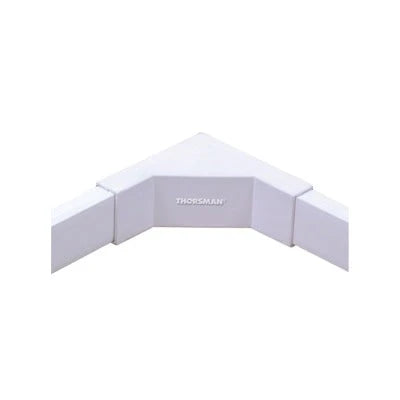 ESQUINERO INTERIOR COLOR BLANCO DE PVC AUTO EXTINGUIBLE, PARA CANALETA TMK1735, TMK1735SD (5320-02001)-Canaletas-THORSMAN-Bsai Seguridad & Controles