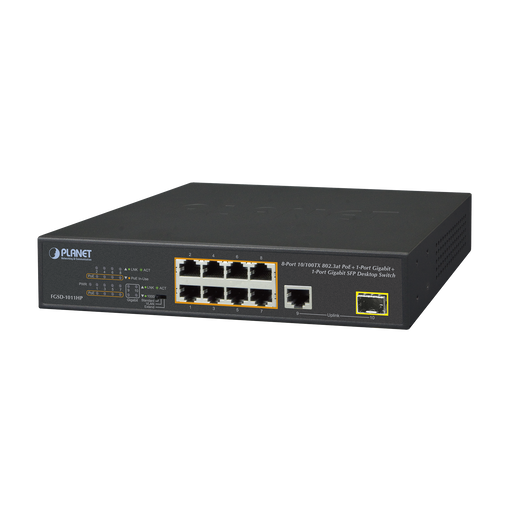 FGSD-1011HP -- PLANET -- al mejor precio $ 1802.00 -- Networking,Redes y Audio-Video,Switches PoE