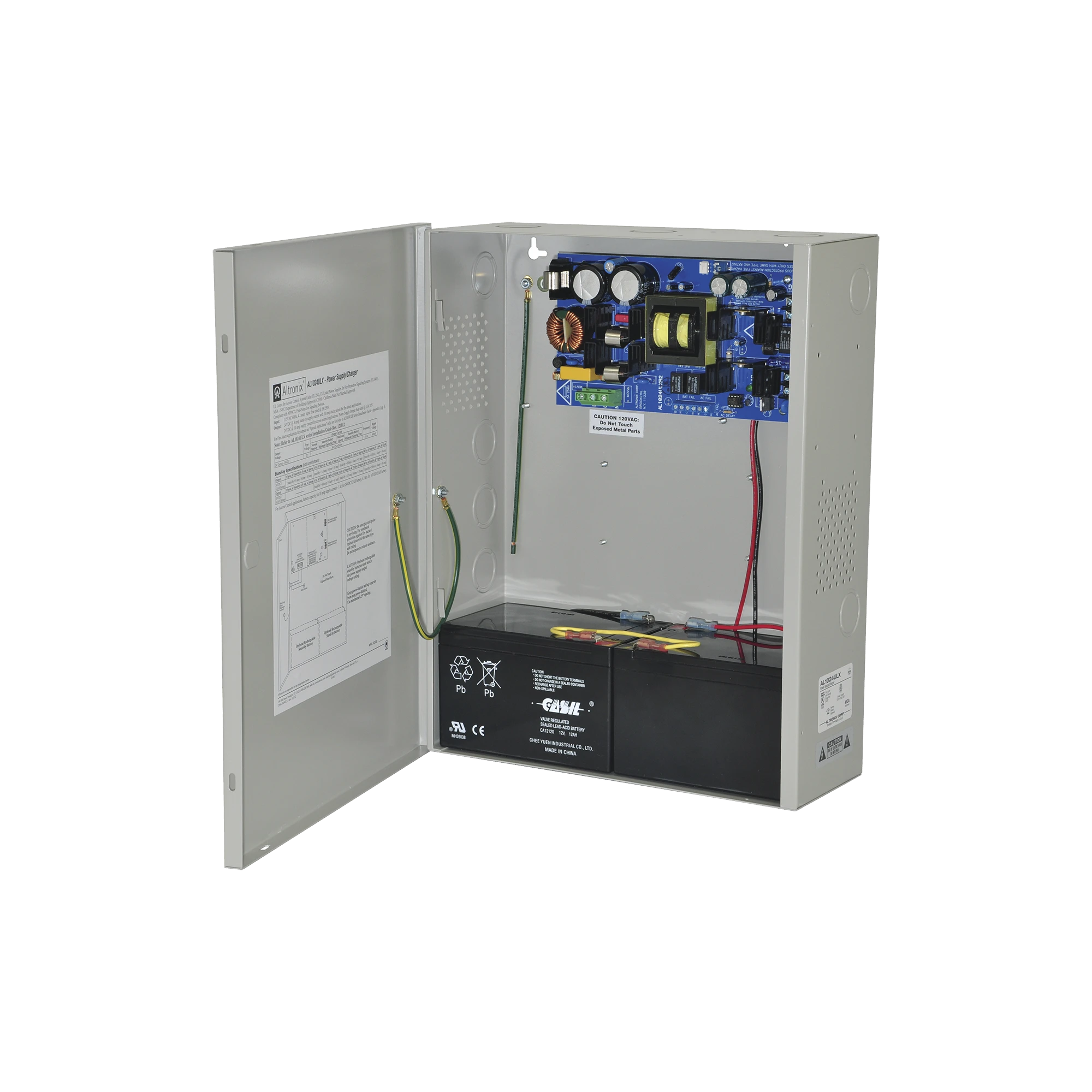 FUENTE DE ALIMENTACIÓN / 24 VCC @ 10 A / 1 SALIDA / CAPACIDAD DE RESPALDO / REQUIERE BATERÍAS.-Fuentes de Alimentación-ALTRONIX-Bsai Seguridad & Controles