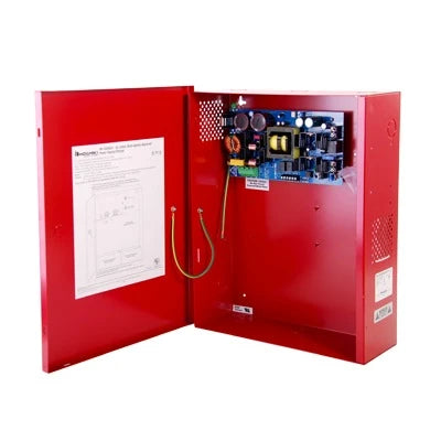 FUENTE DE PODER / CARGADOR DE 24 VCD A 10A GABINETE COLOR ROJO-Energía-HOCHIKI-Bsai Seguridad & Controles