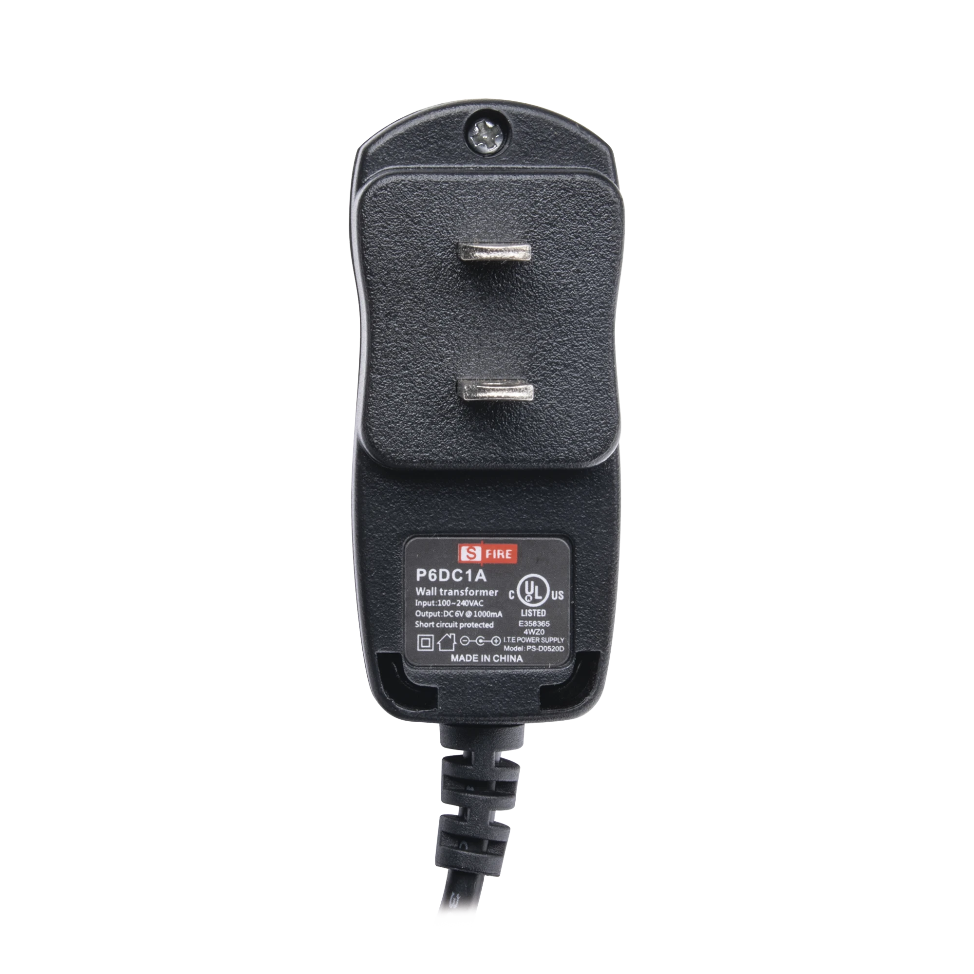 FUENTE DE PODER DE 6 VCD REGULADO @ 1A; UL; VOLTAJE DE ENTRADA DE 100-240 VCA-Fuentes de Alimentación-SFIRE-Bsai Seguridad & Controles