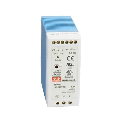 FUENTE DE PODER INDUSTRIAL RIEL DIN 12VCD, 40W-Industrial-MEANWELL-Bsai Seguridad & Controles