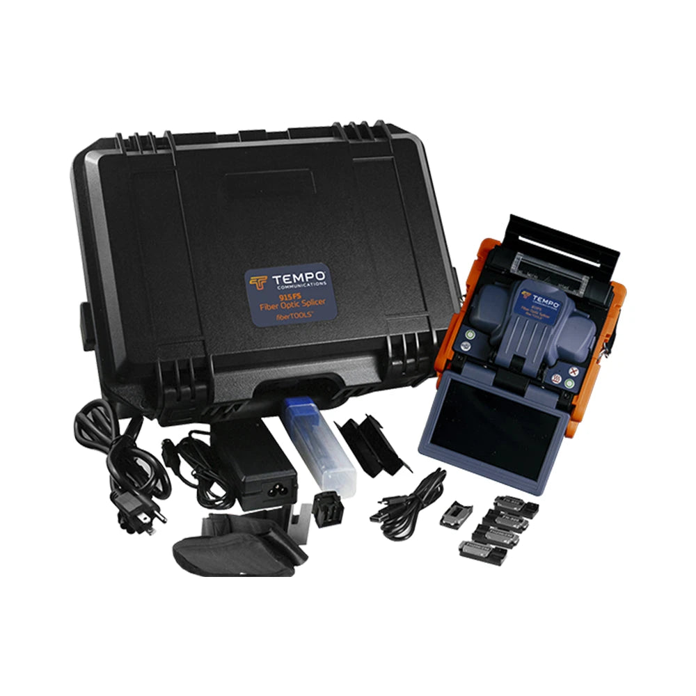 FUSIONADORA DE FIBRA ÓPTICA DE ALINEACIÓN ACTIVA POR REVESTIMIENTO CON 4 MOTORES CON PERDIDA TÍPICA (SM); 0.02 DB (MM); 0.04 DB) CON PANTALLA TOUCH-Herramientas-TEMPO-Bsai Seguridad & Controles