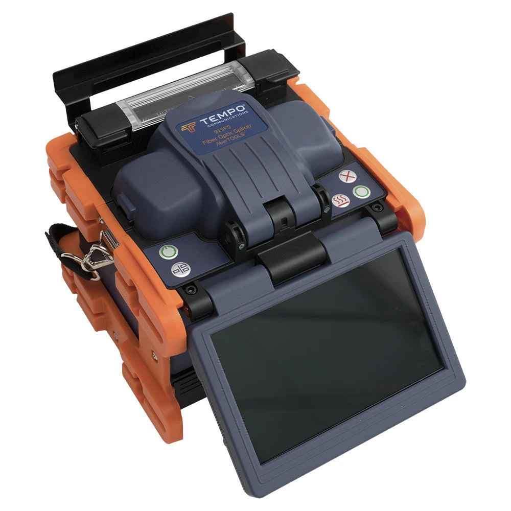 FUSIONADORA DE FIBRA ÓPTICA DE ALINEACIÓN ACTIVA POR REVESTIMIENTO CON 4 MOTORES CON PERDIDA TÍPICA (SM); 0.02 DB (MM); 0.04 DB) CON PANTALLA TOUCH-Herramientas-TEMPO-Bsai Seguridad & Controles