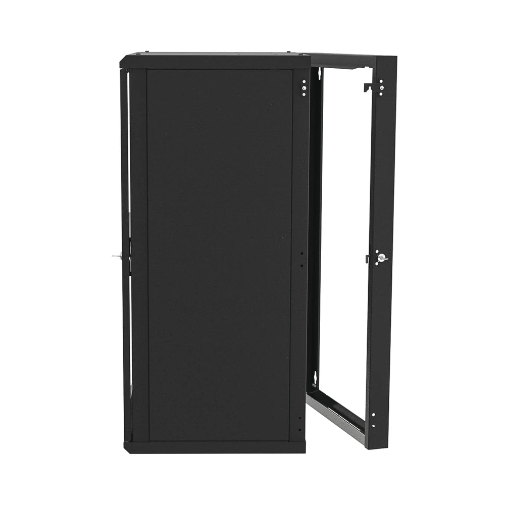 GABINETE ABATIBLE DE PARED (CON MARCO TRASERO) CON RACK 19" DE 24 UNIDADES. VENTANA DE CRISTAL TEMPLADO.-Racks y Gabinetes-LINKEDPRO BY EPCOM-Bsai Seguridad & Controles