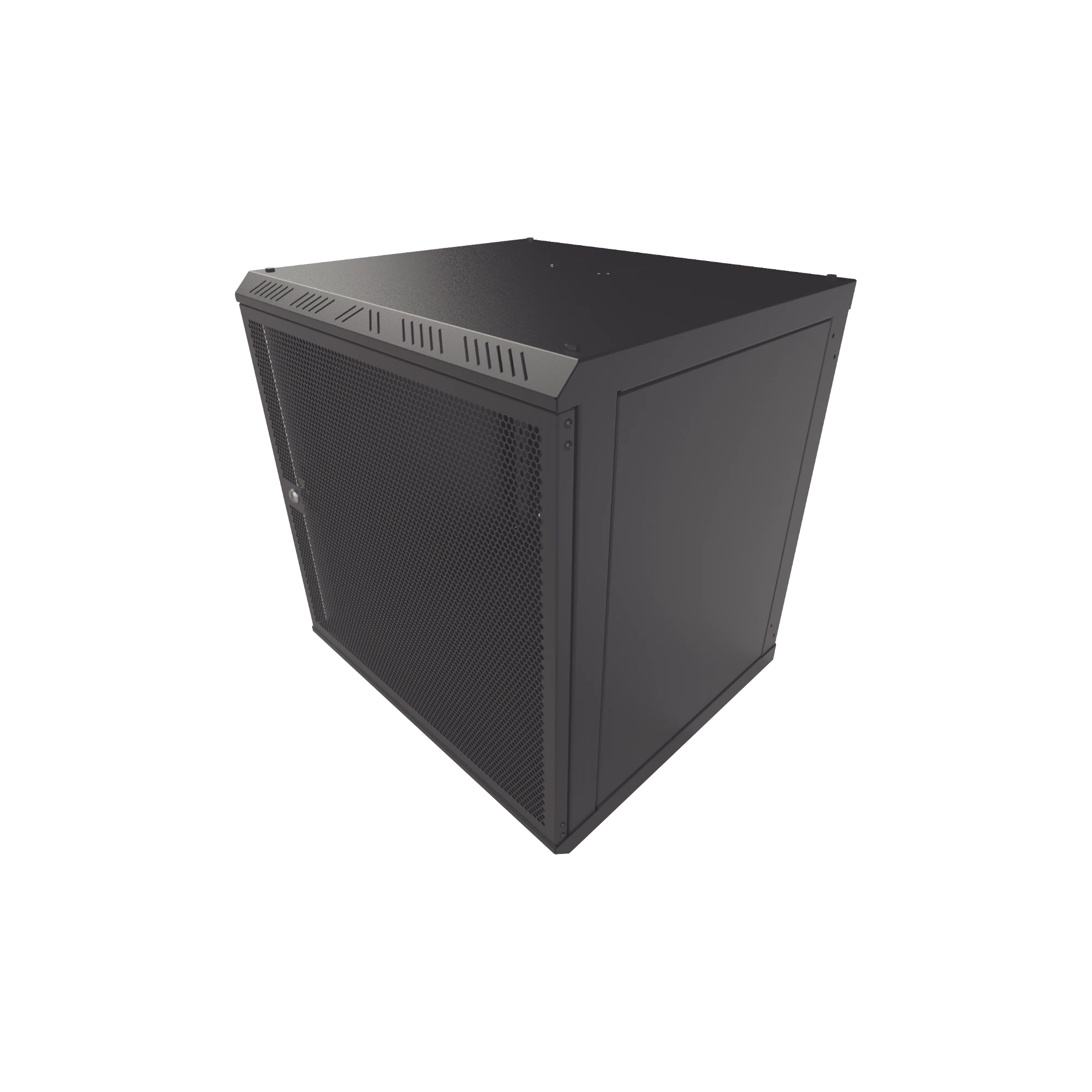 GABINETE CON PUERTA VENTILADA PARA MONTAJE EN PARED CUERPO FIJO CON RACK 19" DE 12 UNIDADES.-Racks y Gabinetes-LINKEDPRO-Bsai Seguridad & Controles