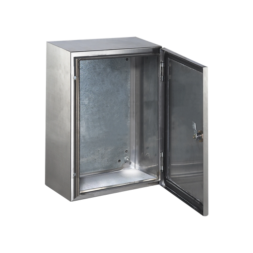 GABINETE DE ACERO INOXIDABLE IP66 USO EN INTEMPERIE (600 X 800 X 200 MM) CON PLACA INTERNA GALVANIZADA.-Gabinetes para Exterior-PRECISION-Bsai Seguridad & Controles