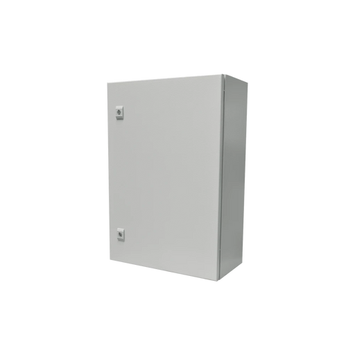GABINETE DE ACERO IP66 USO EN INTEMPERIE (500 X 700 X 250 MM) CON PLACA TRASERA INTERIOR Y COMPUERTA INFERIOR ATORNILLABLE (INCLUYE CHAPA Y LLAVE).-Gabinetes para Exterior-PRECISION-Bsai Seguridad & Controles
