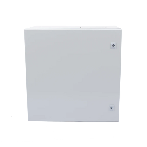 GABINETE DE ACERO IP66 USO EN INTEMPERIE (600 X 600 X 300 MM) CON PLACA TRASERA INTERIOR Y COMPUERTA INFERIOR ATORNILLABLE (INCLUYE CHAPA Y LLAVE).-Gabinetes para Exterior-PRECISION-Bsai Seguridad & Controles