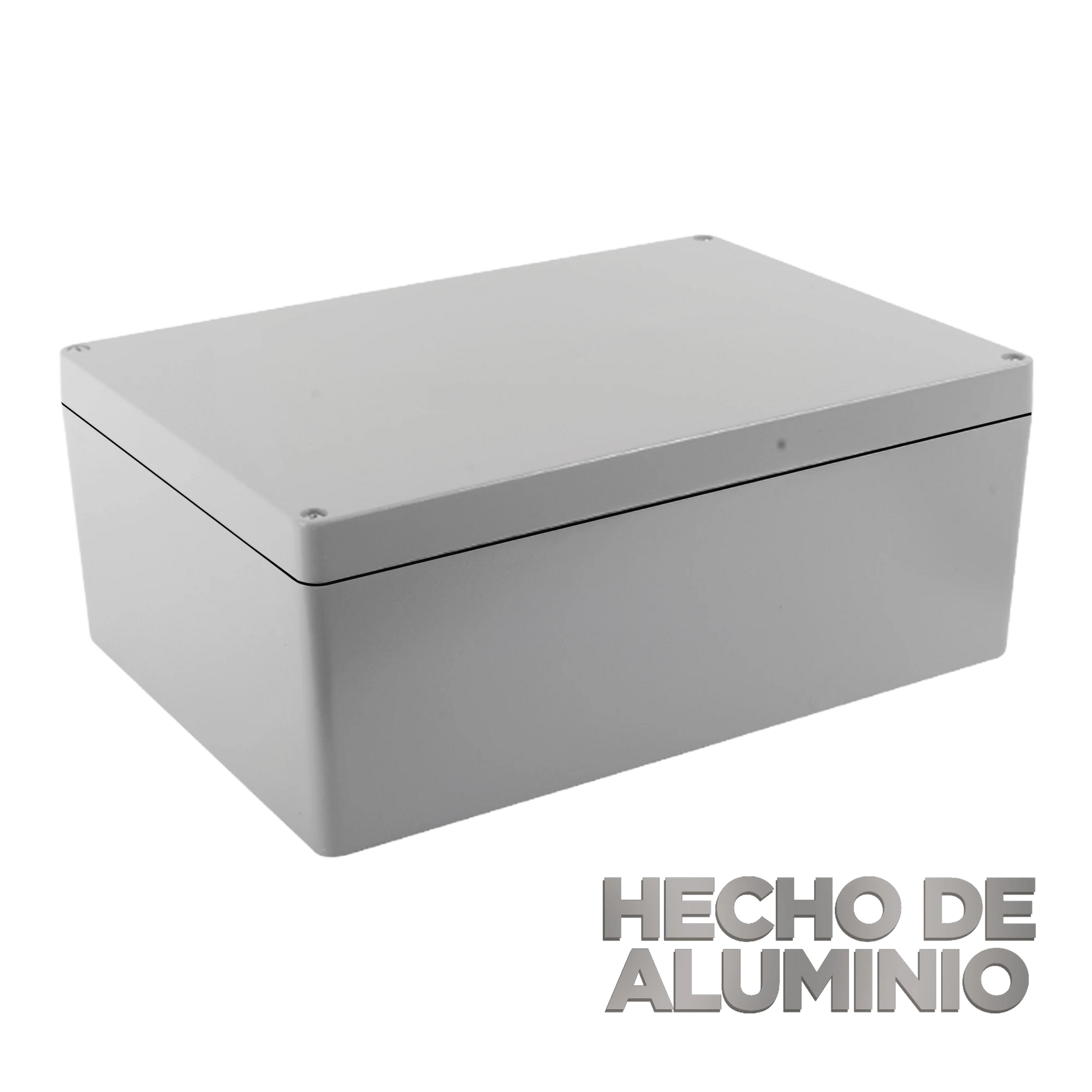 GABINETE DE ALUMINIO PARA EXTERIOR (IP66) DE 390 X 280 X 158 MM CON RÁPIDA DISIPACIÓN DE CALOR, CIERRE POR TORNILLOS CON BISAGRA.-Gabinetes para Exterior-TXPRO-Bsai Seguridad & Controles