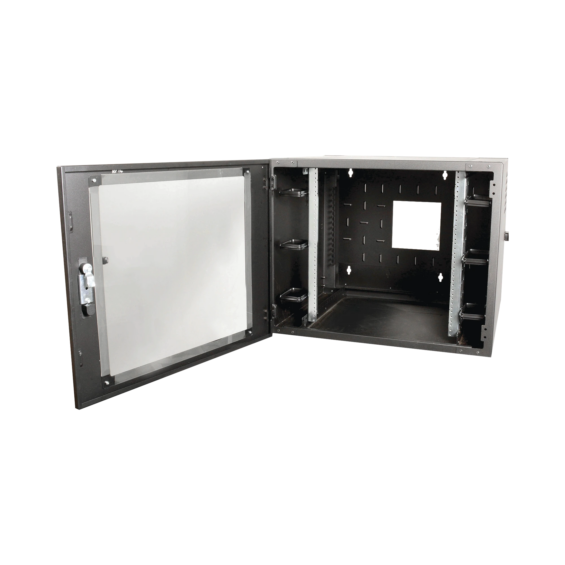 GABINETE DE PARED ESTANDAR DE 19IN, ABATIBLE, DE 12 UR, 610 MM DE PROFUNDIDAD, COLOR NEGRO-Racks y Gabinetes-SIEMON-Bsai Seguridad & Controles