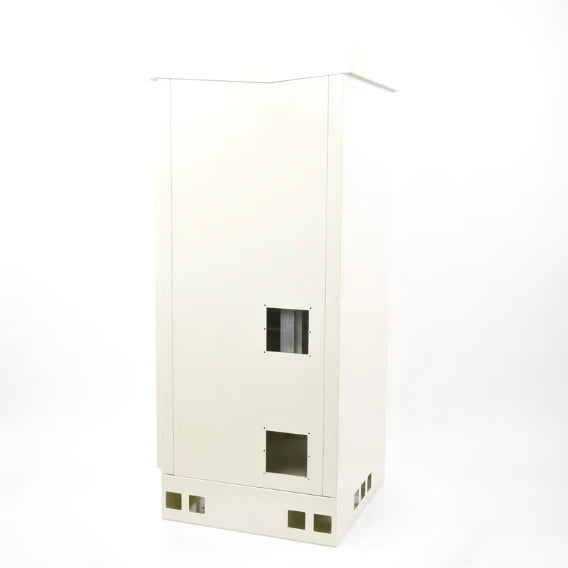 GABINETE DE PISO PARA EXTERIOR CON VENTILADORES Y TERMOSTATO CON RACK DE 19" DE 16 U + ESPACIO PARA BATERÍAS.-Racks y Gabinetes-LINKEDPRO-Bsai Seguridad & Controles