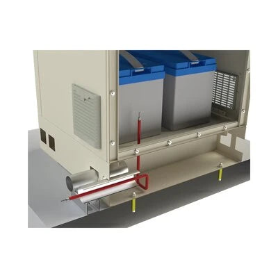 GABINETE DE PISO PARA EXTERIOR CON VENTILADORES Y TERMOSTATO CON RACK DE 19" DE 16 U + ESPACIO PARA BATERÍAS.-Racks y Gabinetes-LINKEDPRO-Bsai Seguridad & Controles