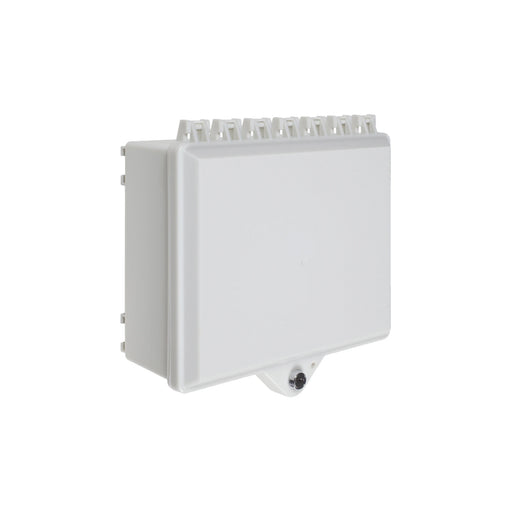 GABINETE DE POLICARBONATO BLANCO SÚPER RESISTENTE, PARA USO EN INTERIOR O EXTERIOR, CERRADURA CON LLAVE-Gabinetes y Carcasas-STI-Bsai Seguridad & Controles