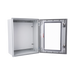 GABINETE DE POLIÉSTER IP66 PUERTA TRANSPARENTE, USO EN INTEMPERIE (400 X 500 X 200 MM) CON PLACA TRASERA INTERIOR (INCLUYE CHAPA Y LLAVE).-Gabinetes para Exterior-PRECISION-Bsai Seguridad & Controles