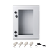 GABINETE DE POLIÉSTER IP66 PUERTA TRANSPARENTE, USO EN INTEMPERIE (400 X 500 X 200 MM) CON PLACA TRASERA INTERIOR (INCLUYE CHAPA Y LLAVE).-Gabinetes para Exterior-PRECISION-Bsai Seguridad & Controles