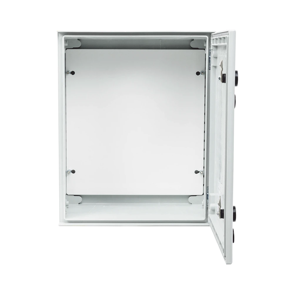 GABINETE DE POLIÉSTER IP66 USO EN INTEMPERIE (400 X 500 X 200 MM) CON PLACA TRASERA INTERIOR (INCLUYE CHAPA Y LLAVE).-Gabinetes para Exterior-PRECISION-Bsai Seguridad & Controles