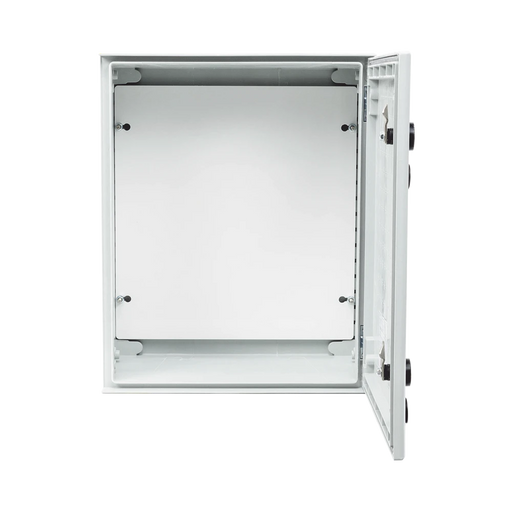 GABINETE DE POLIÉSTER IP66 USO EN INTEMPERIE (400 X 500 X 200 MM) CON PLACA TRASERA INTERIOR (INCLUYE CHAPA Y LLAVE).-Gabinetes para Exterior-PRECISION-Bsai Seguridad & Controles