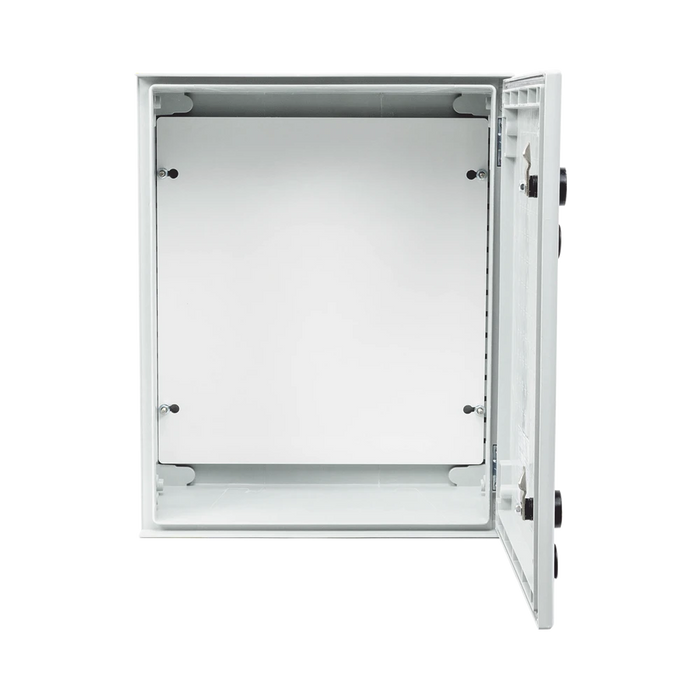 GABINETE DE POLIÉSTER IP66 USO EN INTEMPERIE (400 X 500 X 200 MM) CON PLACA TRASERA INTERIOR (INCLUYE CHAPA Y LLAVE).-Gabinetes para Exterior-PRECISION-Bsai Seguridad & Controles