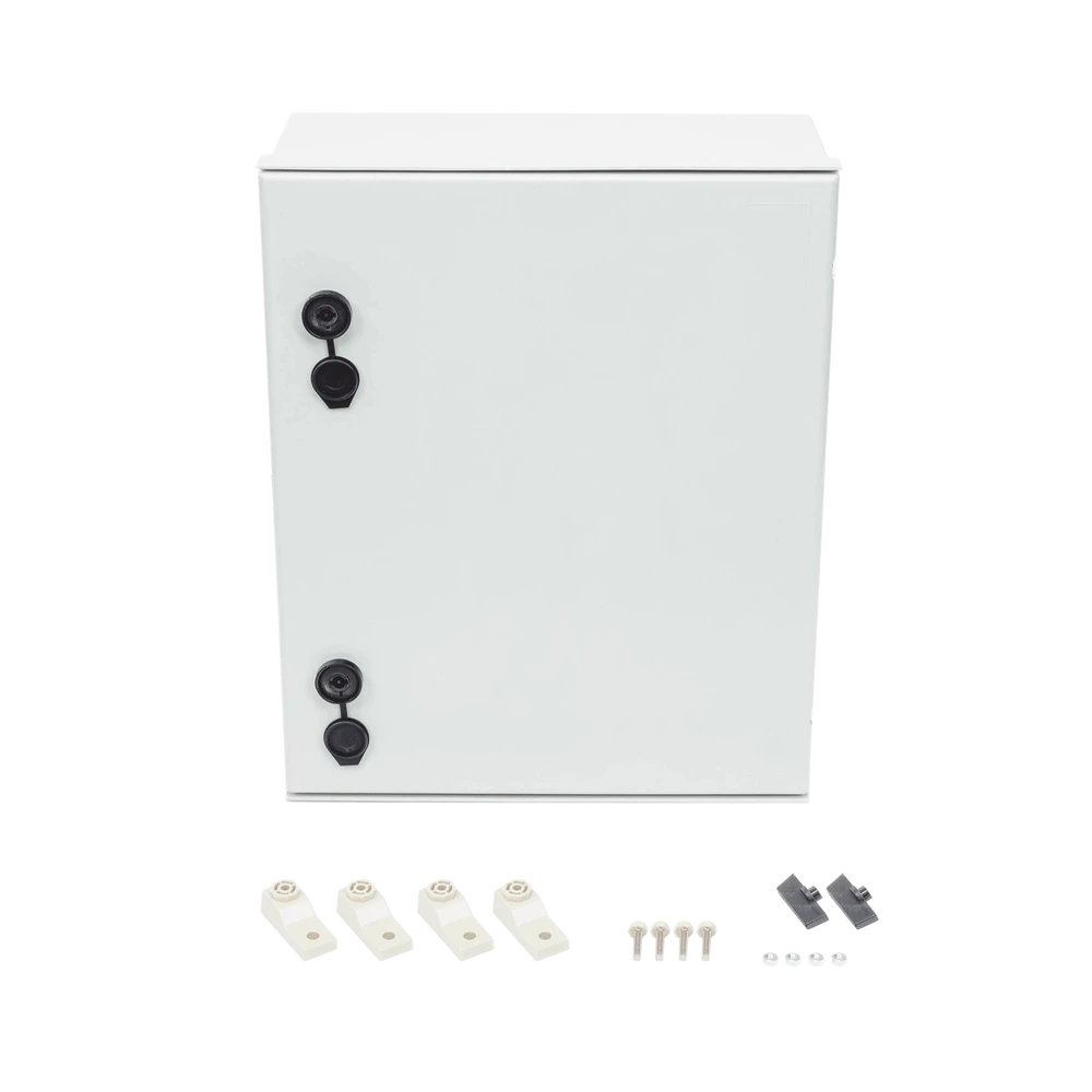 GABINETE DE POLIÉSTER IP66 USO EN INTEMPERIE (400 X 500 X 200 MM) CON PLACA TRASERA INTERIOR (INCLUYE CHAPA Y LLAVE).-Gabinetes para Exterior-PRECISION-Bsai Seguridad & Controles