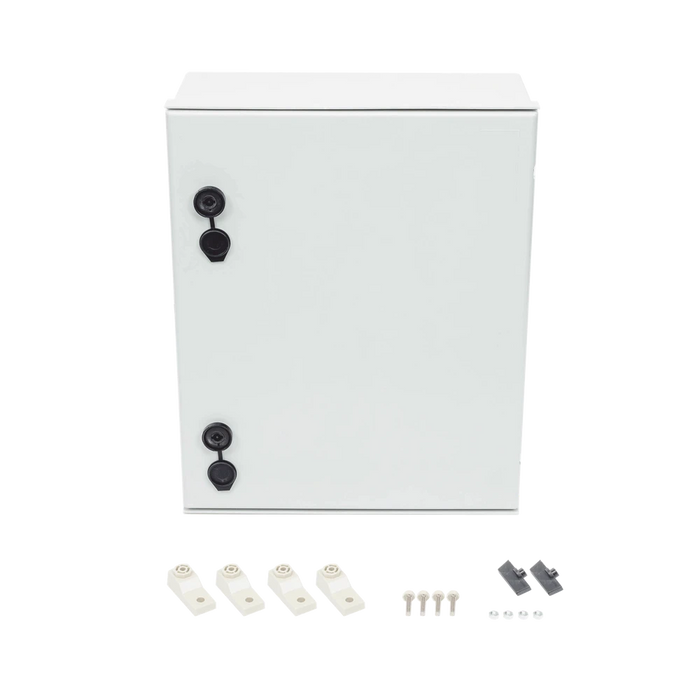 GABINETE DE POLIÉSTER IP66 USO EN INTEMPERIE (400 X 500 X 200 MM) CON PLACA TRASERA INTERIOR (INCLUYE CHAPA Y LLAVE).-Gabinetes para Exterior-PRECISION-Bsai Seguridad & Controles