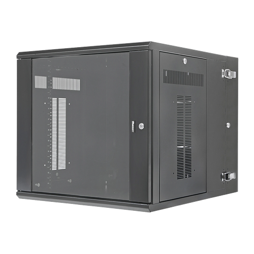 GABINETE PANZONE DE MONTAJE EN PARED, DE 19IN, PUERTA CON VENTANA DE SEGURIDAD, 12 UR, 762MM DE PROFUNDIDAD, COLOR NEGRO-Racks y Gabinetes-PANDUIT-Bsai Seguridad & Controles