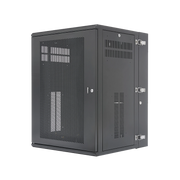 GABINETE PANZONE DE MONTAJE EN PARED, DE 19IN, PUERTA VENTILADA, 18 UR, 635MM DE PROFUNDIDAD, COLOR NEGRO-Racks y Gabinetes-PANDUIT-Bsai Seguridad & Controles
