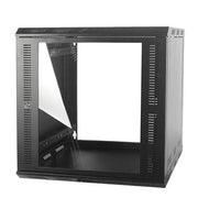 GABINETE PARA MONTAJE EN PARED, PUERTA DE CRISTAL TEMPLADO, CUERPO FIJO CON RACK 19" DE 12 UNIDADES-Racks y Gabinetes-LINKEDPRO BY EPCOM-Bsai Seguridad & Controles