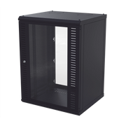 GABINETE PARA MONTAJE EN PARED, PUERTA DE CRISTAL TEMPLADO, CUERPO FIJO CON RACK 19" DE 24 UNIDADES-Racks y Gabinetes-LINKEDPRO BY EPCOM-Bsai Seguridad & Controles