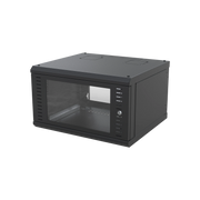 GABINETE PARA MONTAJE EN PARED, PUERTA DE CRISTAL TEMPLADO, CUERPO FIJO CON RACK 19" DE 6 UNIDADES-Racks y Gabinetes-LINKEDPRO BY EPCOM-Bsai Seguridad & Controles