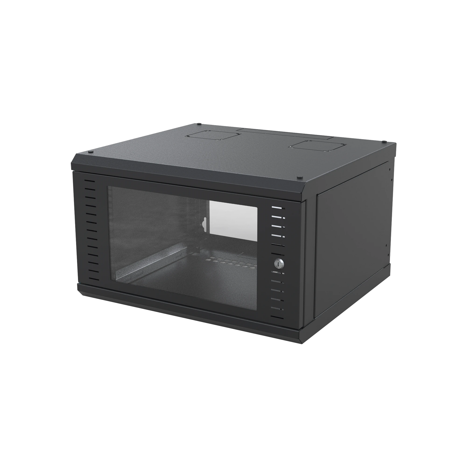 GABINETE PARA MONTAJE EN PARED, PUERTA DE CRISTAL TEMPLADO, CUERPO FIJO CON RACK 19" DE 6 UNIDADES-Racks y Gabinetes-LINKEDPRO BY EPCOM-Bsai Seguridad & Controles